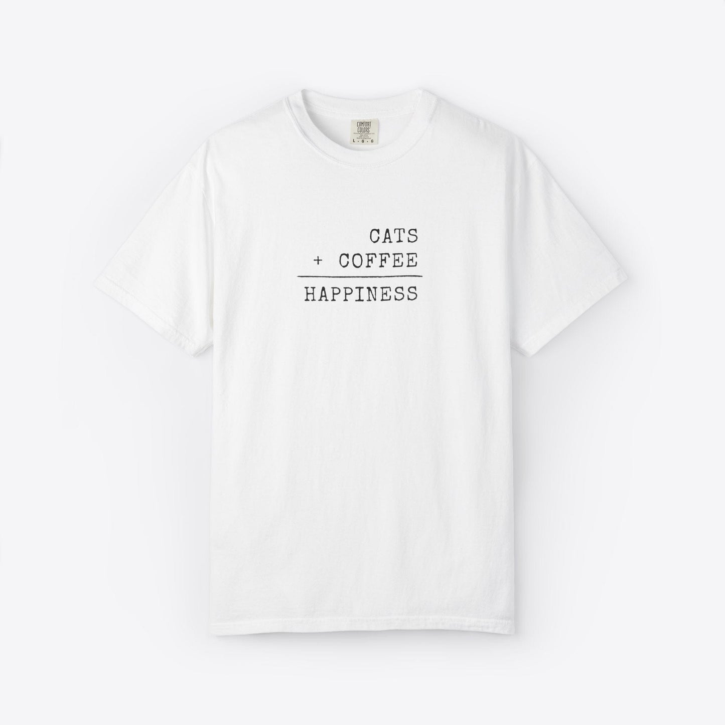 Cats + Coffee = Happiness T-Shirt