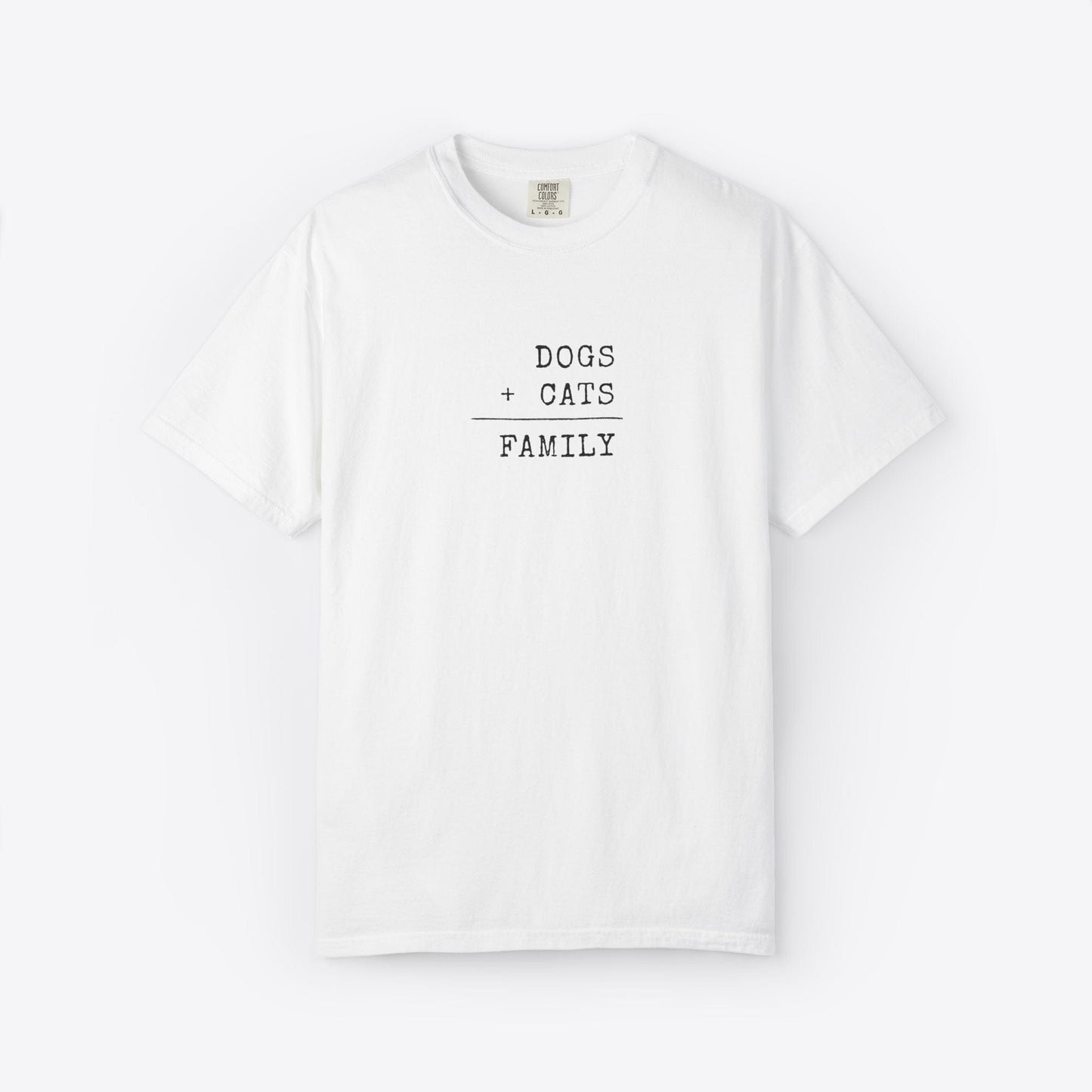 Dogs + Cats = Family T-Shirt
