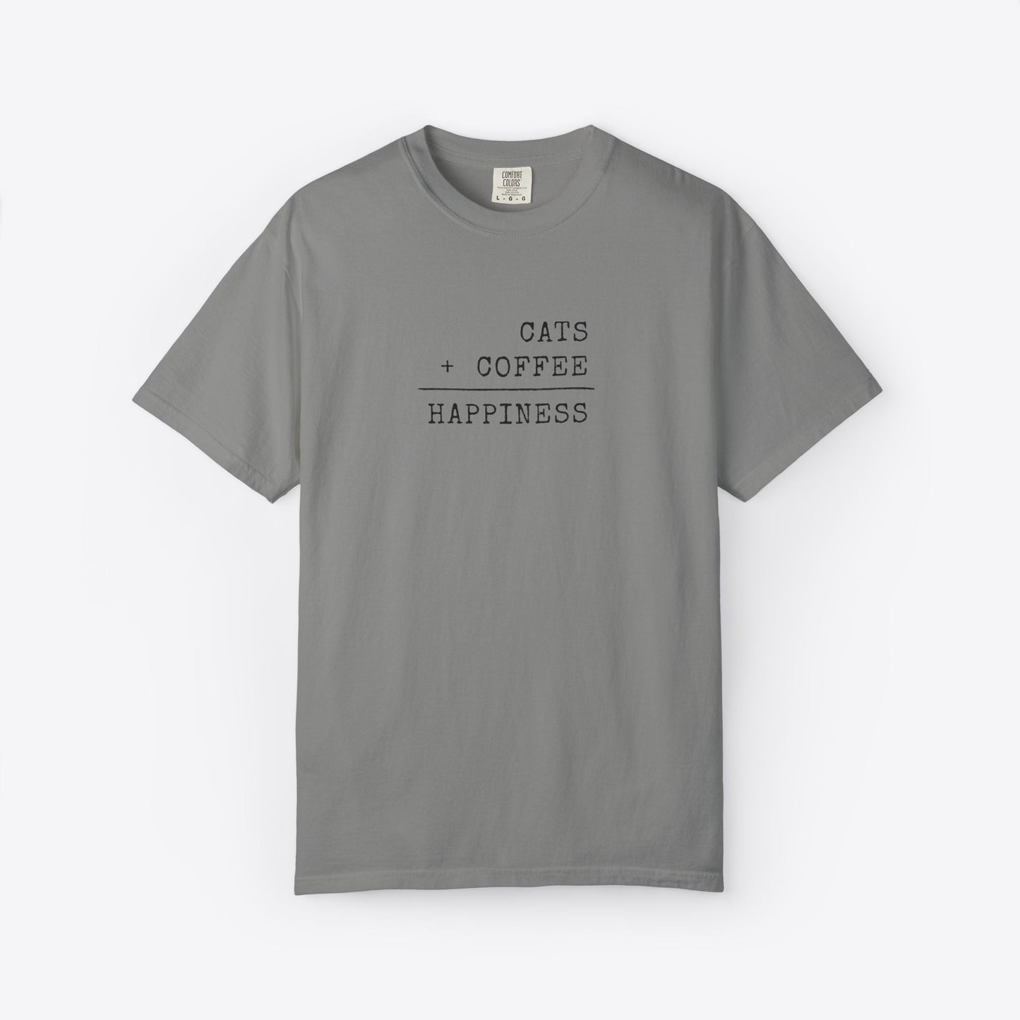 Cats + Coffee = Happiness T-Shirt