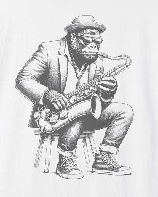 Saxophonist Gorilla T-Shirt