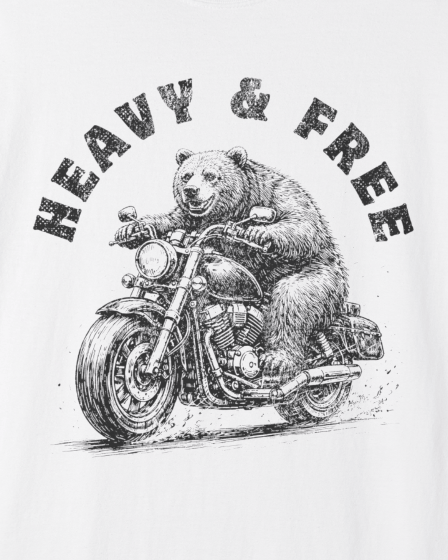 Bear on Motorcycle T-Shirt