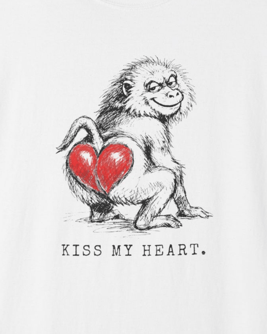 Kiss My Heart Baboon T-Shirt
