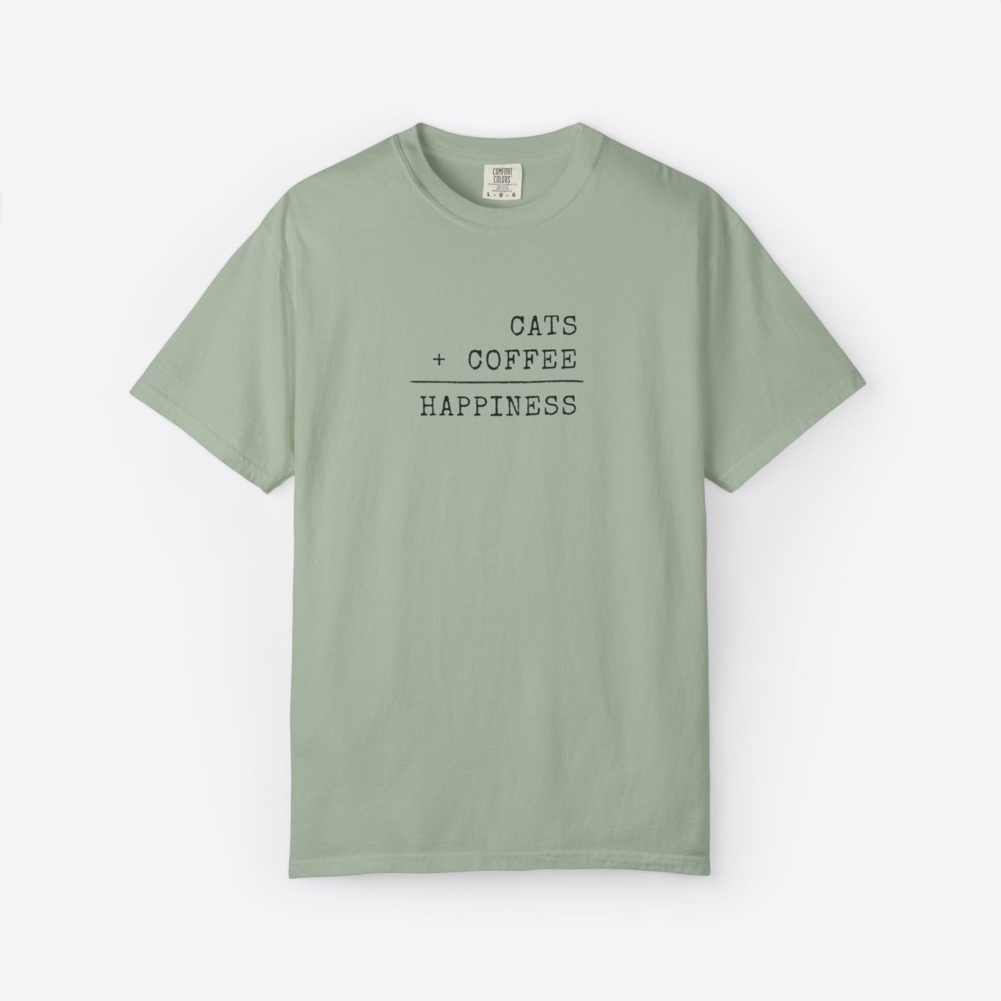 Cats + Coffee = Happiness T-Shirt